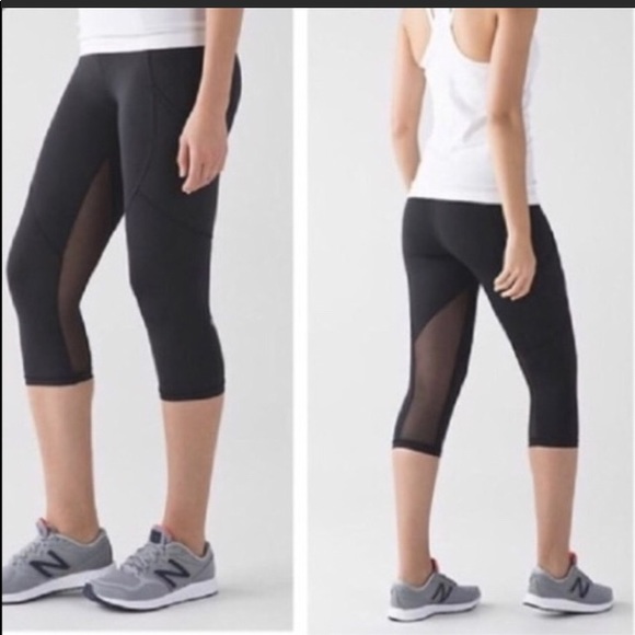 mesh back leggings
